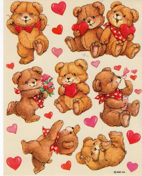 Милые Стикеры мишки