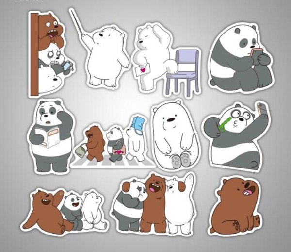 Наклейка - Медвежонок