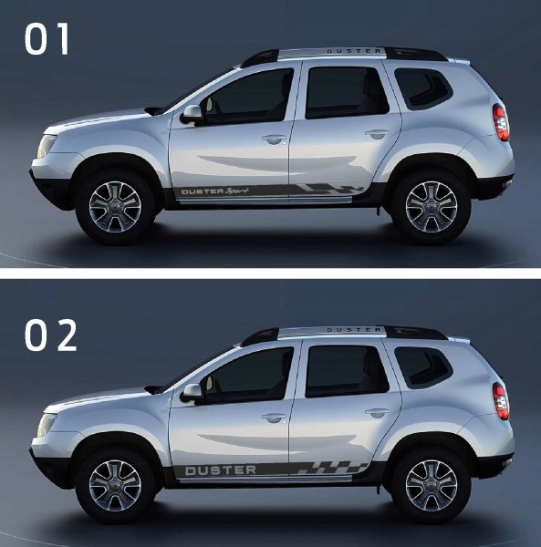 Renault Duster наклейки