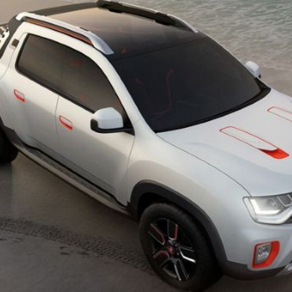 Рено Дастер белый с черной крышей