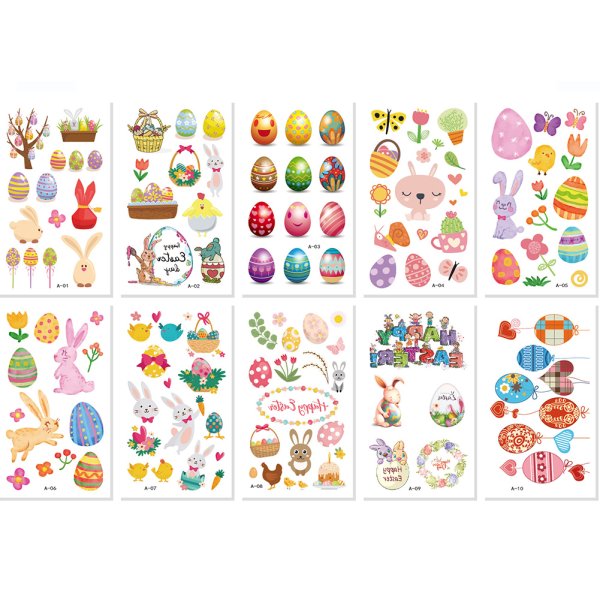 Наклейки "пасхальные яйца"