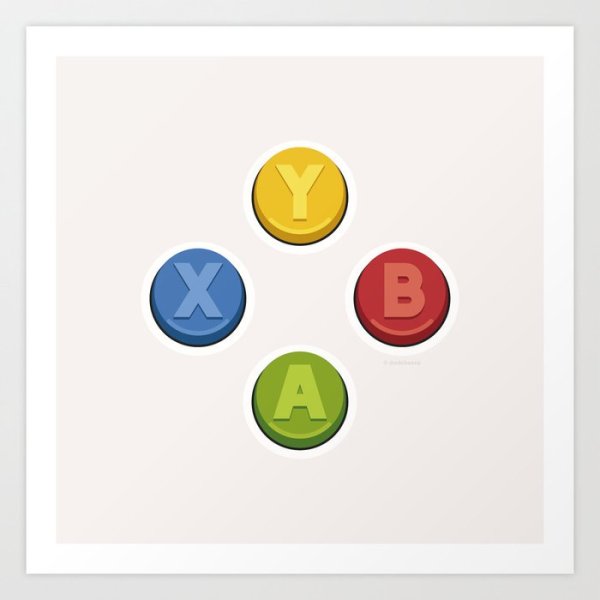 Иконки кнопок геймпада