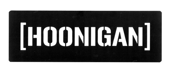 HOONIGAN надпись