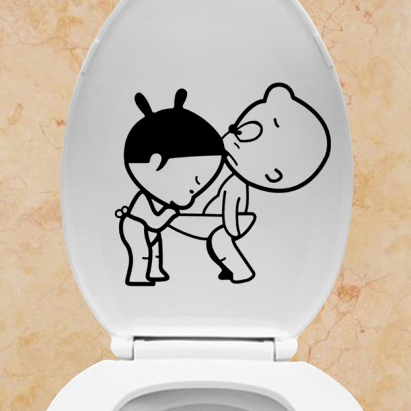 Наклейка "туалет"