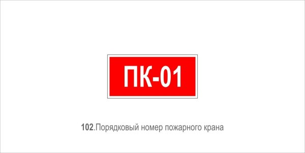 Обозначение пожарного крана