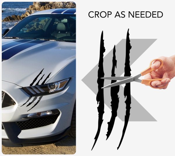 Наклейки на авто царапины от когтей