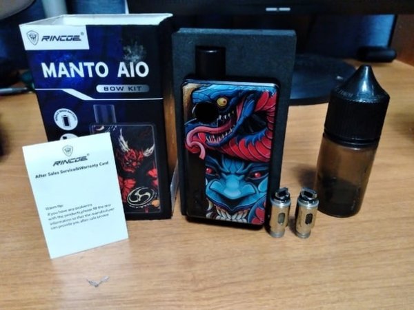 Rincoe Manto AIO 80w Kit Carbon Black