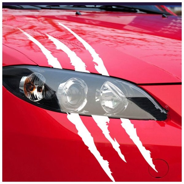 Наклейка царапина на авто