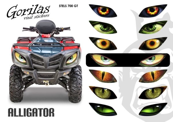 Наклейки на фары глаза