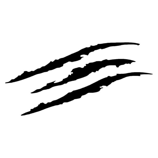 Когти наклейка на машину