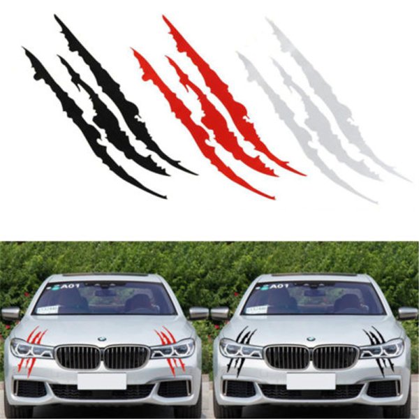 Когти наклейка на машину