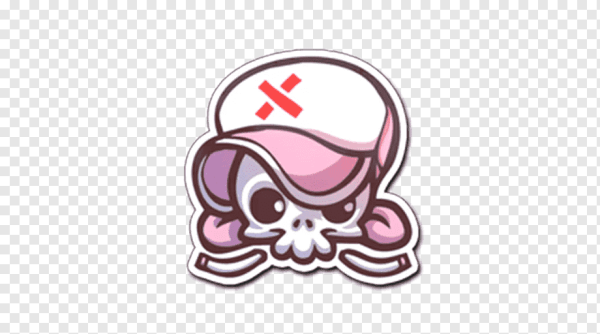 Наклейка череп КС го