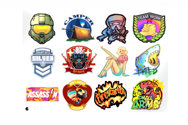 Набор наклеек КС го