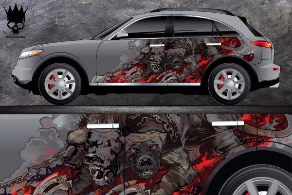 Винил на авто рисовка