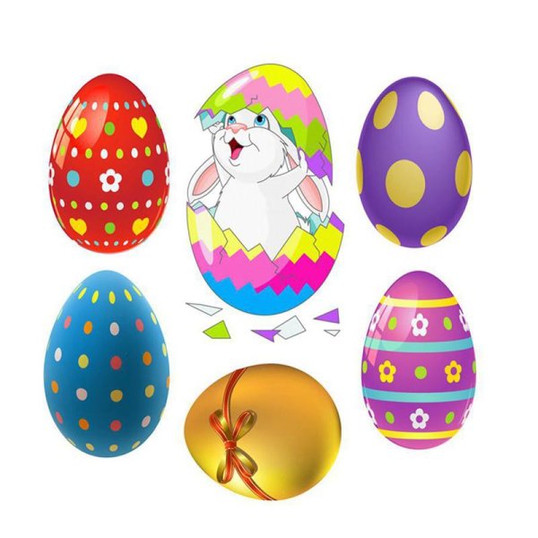 Наклейки "пасхальные яйца"