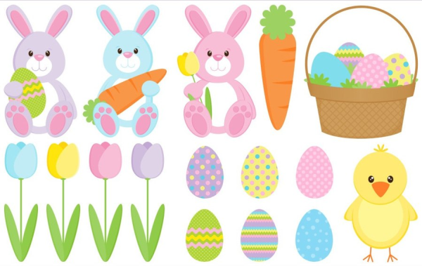 Пасхальные наклейки