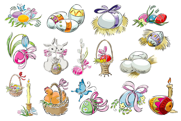 Наклейки на Пасху