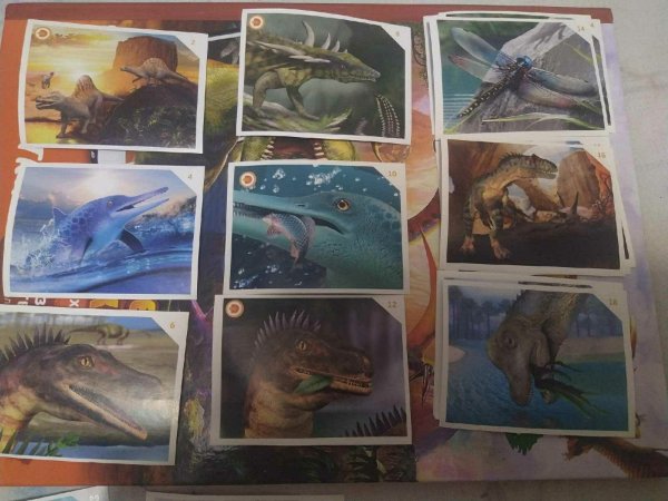 Наклейки динозавры Монетка