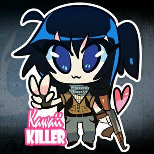 Наклейка kawaii Killer CS go