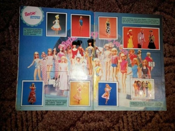 Журнал Барби с наклейками