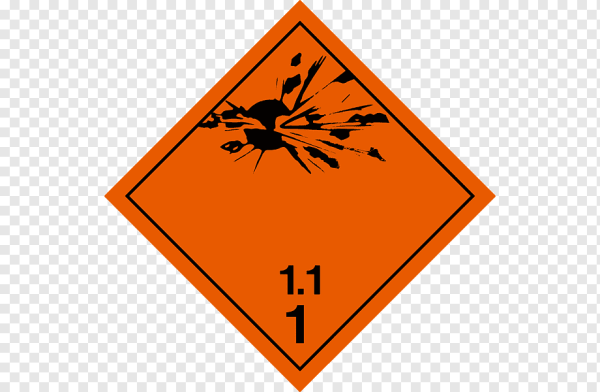 Знаки опасности взрывчатые вещества