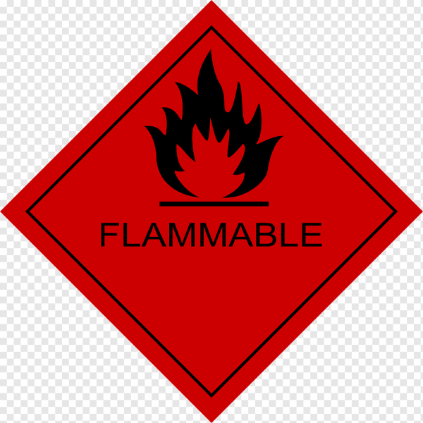 Знак опасности кл. 3 легковоспламеняющиеся жидкости (ЛВЖ)