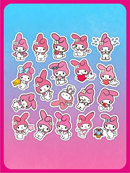 My Melody наклейки