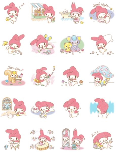 Наклейки май Мелоди