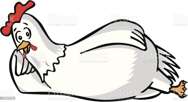 Курица силуэт