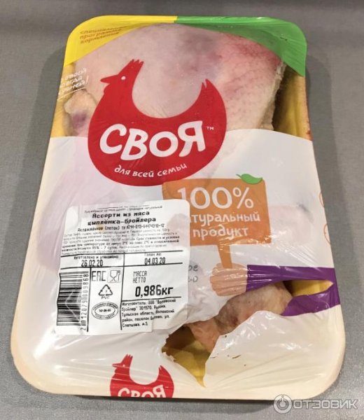 Упаковка мясной продукции