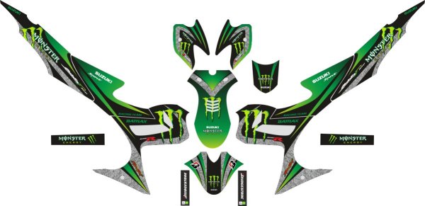 Наклейка на скутер монстр