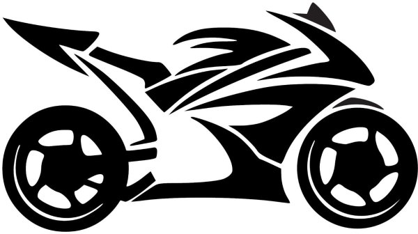 Трафарет мотоцикла