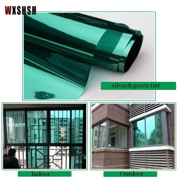 Зеркальная пленка для окон Spectrum r Green 15