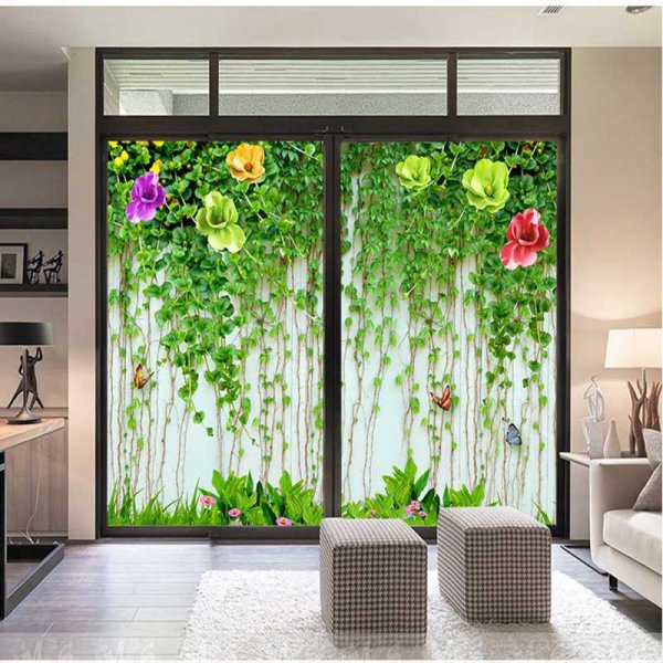 Наклейки на окна вместо штор