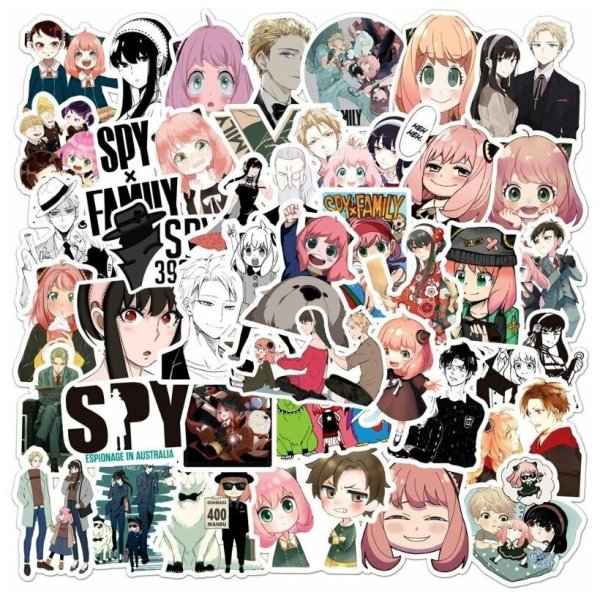 Аниме семья шпиона Стикеры