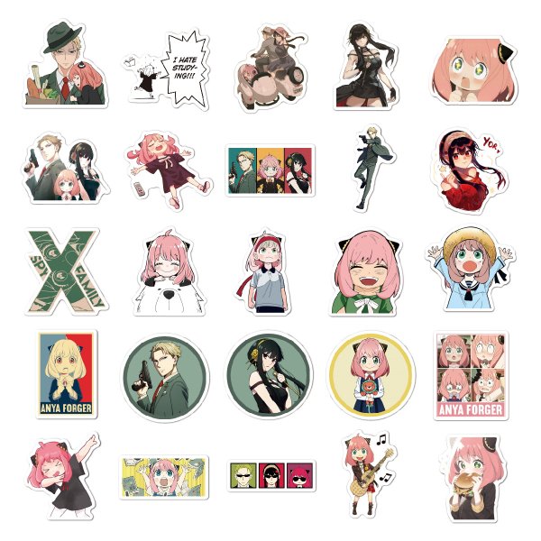 Spy Family наклейки