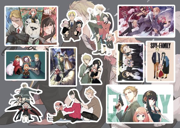 Наклейки аниме