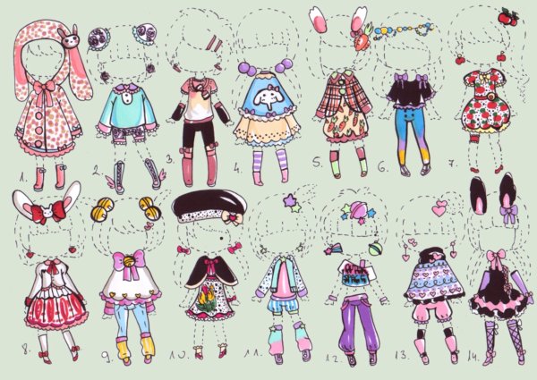Миленькая одежда рисунки
