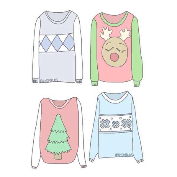 Рисунки для срисовки легкие одежда