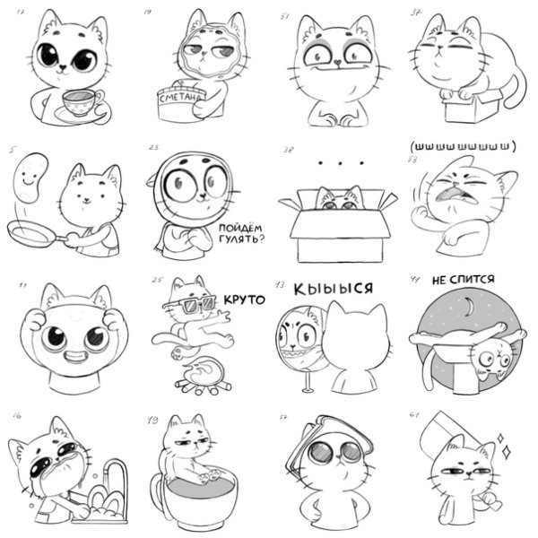 Наклейка кот Саймона