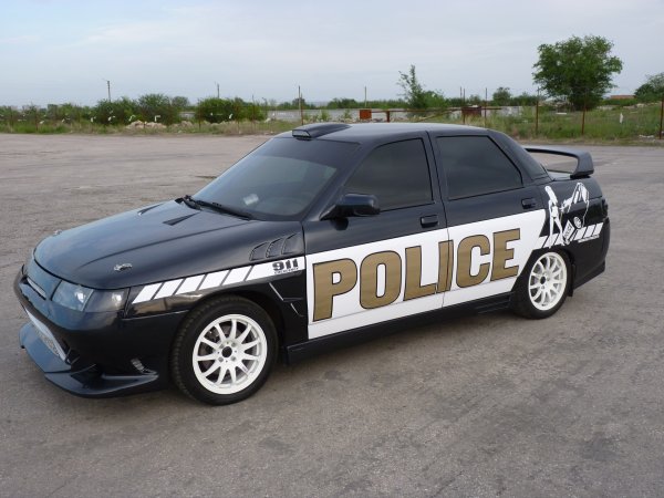 Стикербомбинг ВАЗ 2110