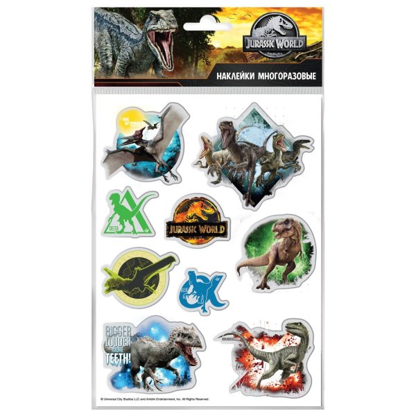 Стикеры мир Юрского периода