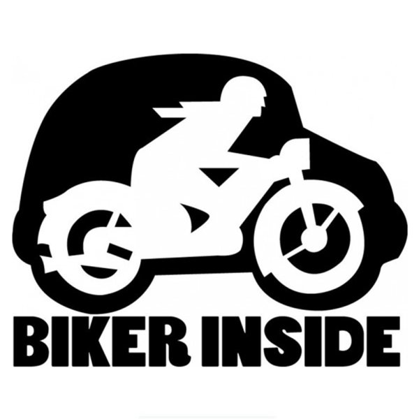 Наклейка" мотоциклист"