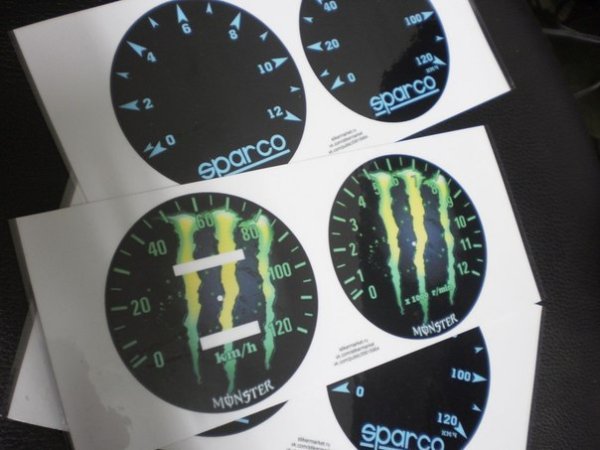 Накладки на спидометр и тахометр мопеда Альфа