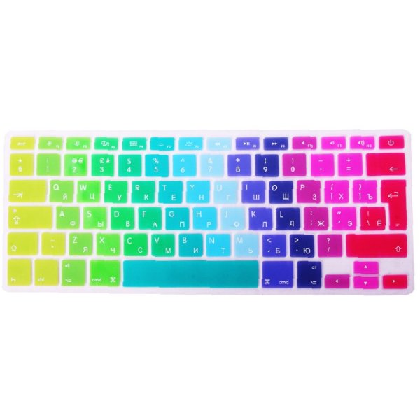 Наклейка на клавиатуру MACBOOK Air 13 с русскими буквами