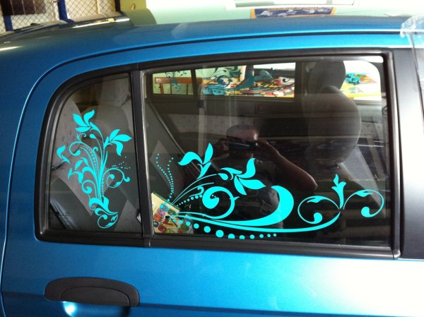 Арт тонировка стекол автомобиля