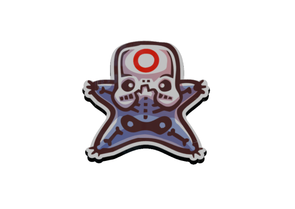 Наклейка череп КС го