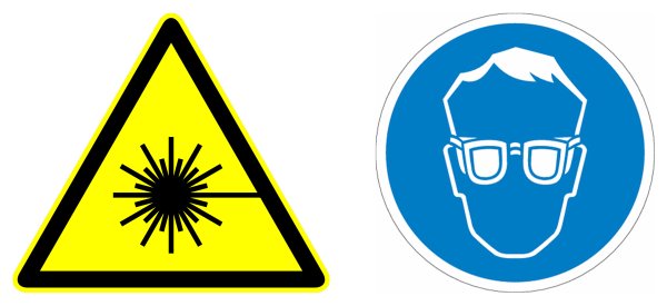 Знак лазерное излучение