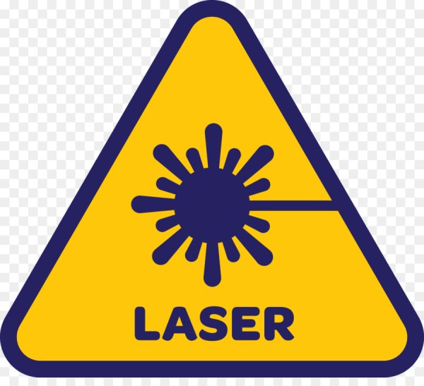 Знак излучение лазера