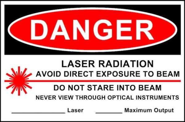 Лазер предупреждение